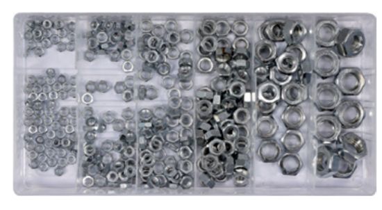 Изображение Yato Zestaw nakrtek metrycznych nierdzewnych M3-M10 300szt. (YT-06773)