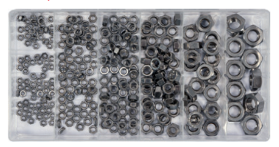 Изображение Yato Zestaw nakrtek nierdzewnych M3-M10 300szt. (YT-06772)