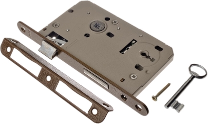 Attēls no Jania Zamek drzwiowy 72/60mm na klucz z dwigni (Z010)