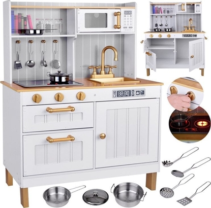 Picture of Jokomisiada Drewniana kuchnia biaa z akcesoriami (ZA5387)