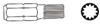 Изображение Jonnesway Kocówka SPLINE XZN M14x30mm 6-kt 10mm (D10M30M14A)