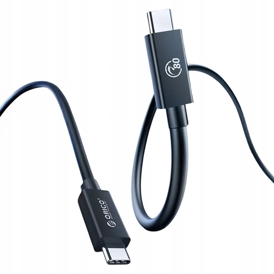 Picture of Kabel Orico USB4 Thunderbolt5 80Gbps 240W USB-C do USB-C 2m - czarny