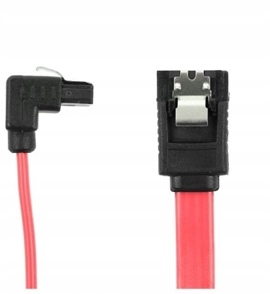 Attēls no Kabel zasilajcy Accura Accura SATA III - SATA III 0.3m ktowy czerwony