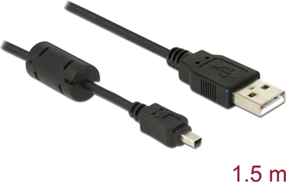 Изображение Kabelis USB miniB 4PIN M - USB2.0 AM 1.5m, Delock