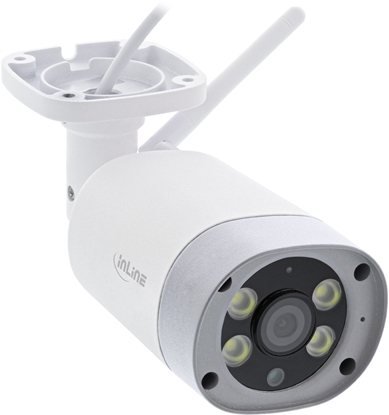 Picture of Kamera IP InLine InLine® Smart Home HD Outdoorcamera with LED Ligths, IP66