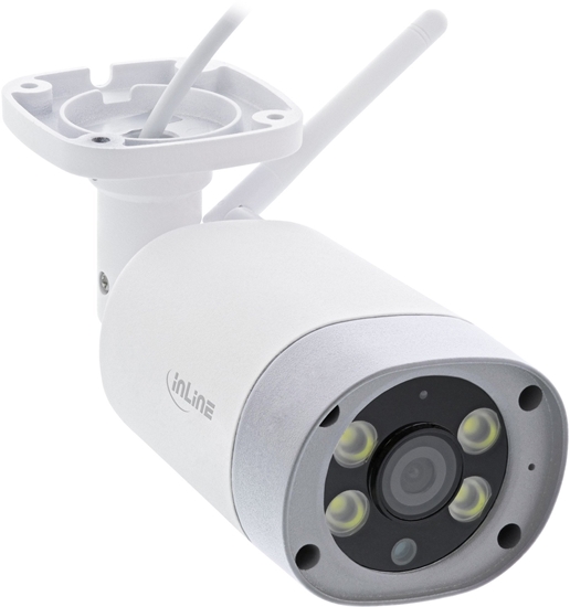 Picture of Kamera IP InLine InLine® Smart Home HD Outdoorcamera with LED Ligths, IP66