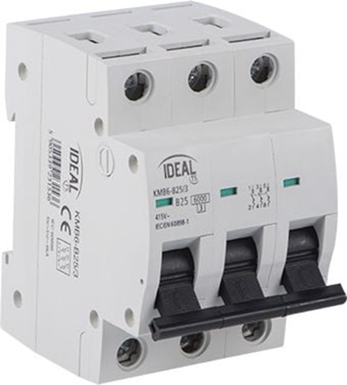 Изображение Kanlux Wycznik nadprdowy 3P C 50A AC (23169)