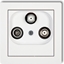 Изображение Karlik Gniazdo antenowe Deco 2 wyjcia SAT + TV biay (DGSN)