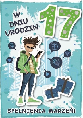 Attēls no Karnet urodziny 17