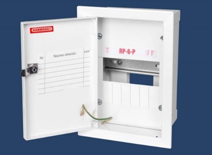 Attēls no Karwasz Rozdzielnica moduowa 1 x 6 podtynkowa IP30 (RP-6-P Z)