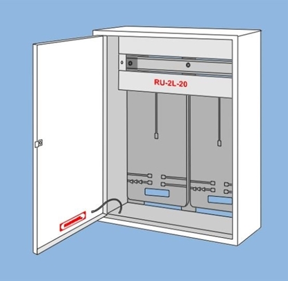 Изображение Karwasz Rozdzielnica uniwersalna dwulicznikowa IP30 biaa RU-2L-20