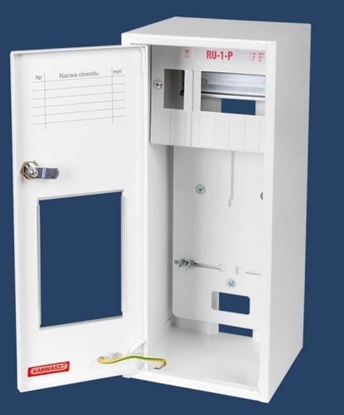 Изображение Karwasz Rozdzielnica uniwersalna plombowana z zamkiem IP30 biaa RU-1-P Z/O