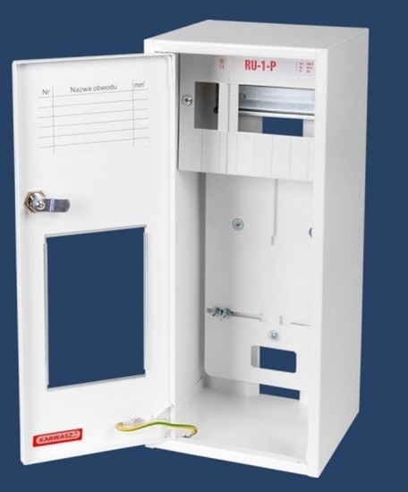 Изображение Karwasz Rozdzielnica uniwersalna plombowana z zamkiem IP30 biaa RU-1-P Z/O