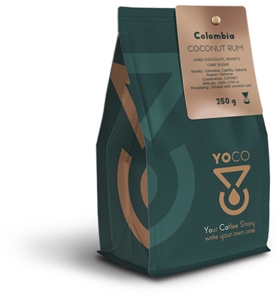 Attēls no Kawa ziarnista YoCo Kawa ziarnista Colombia Coconut Rum Filtr 250g