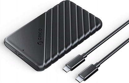 Attēls no Kiesze dyskowa 2,5" HDD/SSD USB-C 3.1 6Gbps - czarna