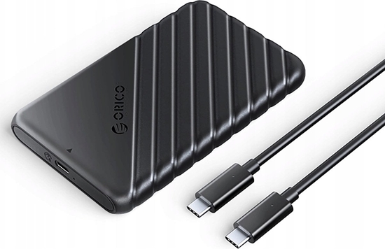 Picture of Kiesze dyskowa 2,5" HDD/SSD USB-C 3.1 6Gbps - czarna