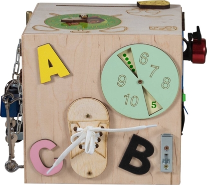 Picture of KIK Kostka manipulacyjna drewniana sensoryczna 20,5cm