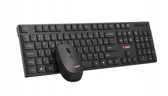 Picture of Klawiatura + mysz C-Tech C-TECH klawiatura z mysz WLKMC-03, Bezdrátowy set 2.4GHz, CZ, czarny