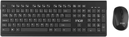 Изображение Klawiatura + mysz Inca INCA klawiatura IWS-519 Wireless Set, Multimedia, Slim, SW retail