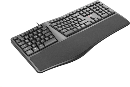 Picture of Klawiatura C-Tech C-TECH Klawiatura KB-113E USB, ERGO, czarny, CZ/SK