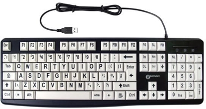 Picture of Klawiatura Geemarc Klawiatura z duymi przyciskami (w) + dua czcionka (sw)