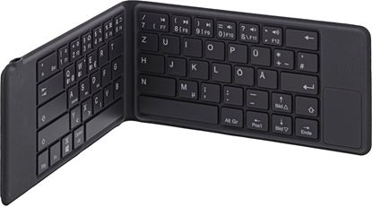 Picture of Klawiatura InLine InLine® foldable Bluetooth keyboard "BT-Pocket", grey, for up to 3 Bluetooth devices