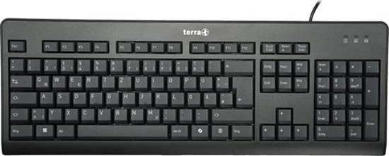 Изображение Klawiatura Wortmann AG TERRA Keyboard 1500 Corded [DE] USB black Copilot QWERTZ, 105 Tasten, kabelgebunden, 1,80m