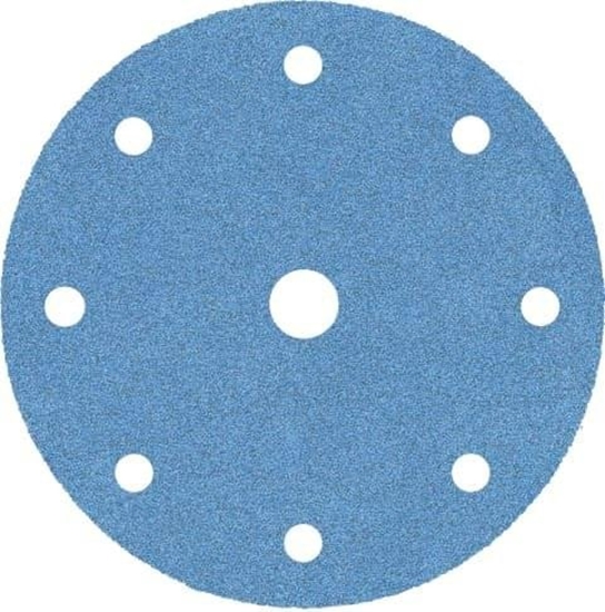 Picture of KLINGSPOR KREK CIERNY SAMOPRZYCZEPNY 125mm  PS36CK gr.220 /50szt.   Z OTWORAMI GLS3   TWARDE DREWNO/TWORZYWA SZTUCZNE