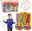 Picture of LeanToys Klocki Konstrukcyjne Somki Straws 3D 4D W Kuferku Kolorowe 1000 el.