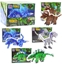 Attēls no LeanToys Klocki Konstrukcyjne Zestaw Dinozaur Robot 2w1 148-175 el. Mix LEAN TOYS