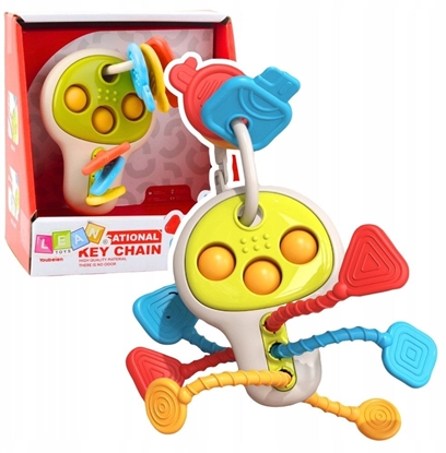 Picture of Klucze Edukacyjne Sensoryczyne Kolorowe Ruchome Elementy Dla Malucha