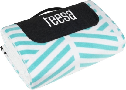 Picture of Koc mata piknikowa z izolacj i dugim paskiem 200x300 cm TEESA - niebieski kos