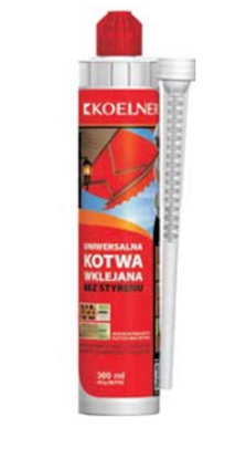 Picture of Koelner/Rawlplug Kotwa wklejana bez styrenu 300mL 10szt. - KEM-PSF-300-KOE