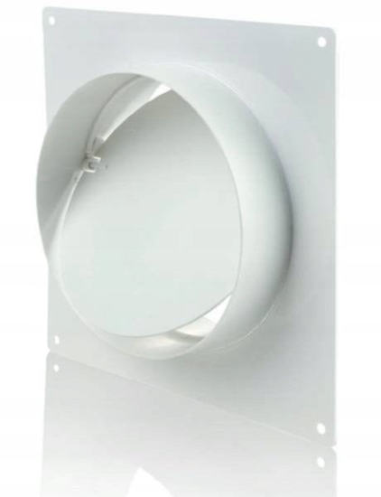 Picture of Konierz przycienny kanau okrgego z zaworem zwrotnym fi 125 mm biay KO125-KPZ