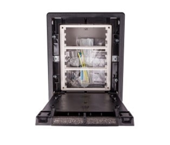 Picture of Kontakt-Simon Connect Puszka SF podogowa potrójna 6xK45 + SM302/9 szary grafit SF370/14