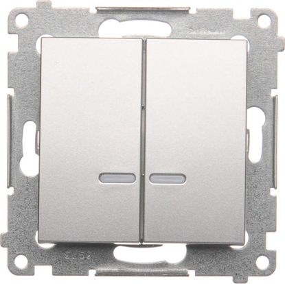 Attēls no Kontakt-Simon cznik wiecznikowy podwietlany srebrny mat (DW5BL.01/43)