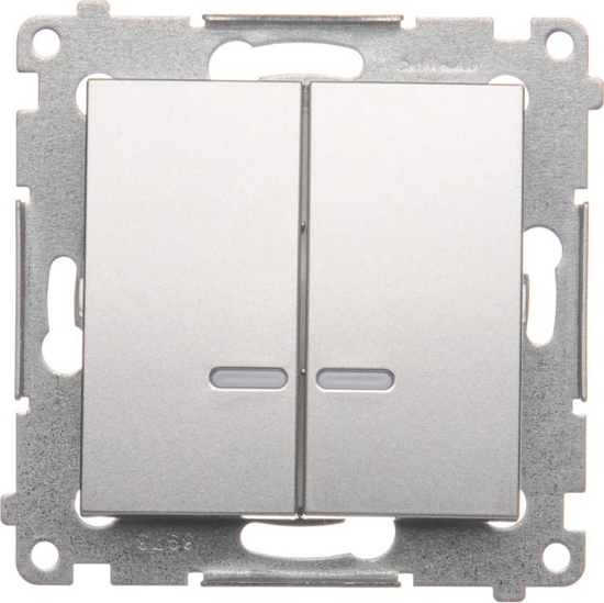 Picture of Kontakt-Simon cznik wiecznikowy podwietlany srebrny mat (DW5BL.01/43)