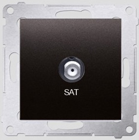 Picture of Kontakt-Simon Gniazdo antenowe SAT antracyt - DASF1.01/48