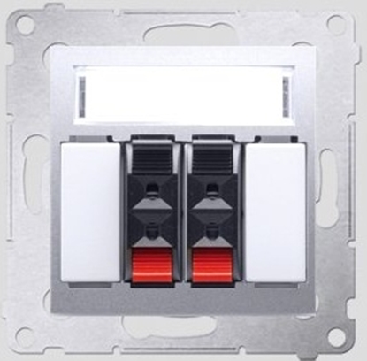 Attēls no Kontakt-Simon Gniazdo gonikowe SIMON54 podwójne srebrny - DGL32.01/43