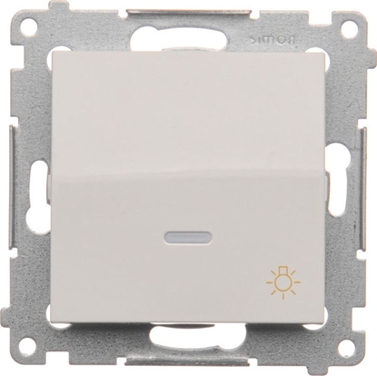 Изображение Kontakt-Simon Przycisk wiato z podwietleniem biay - DS1L.01/11