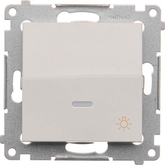 Изображение Kontakt-Simon Przycisk wiato z podwietleniem biay - DS1L.01/11