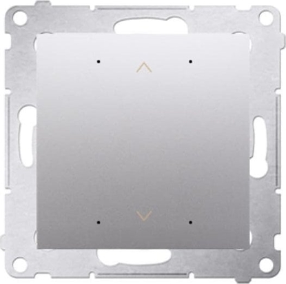 Изображение Kontakt-Simon Simon 54 GO Sterownik przyciskowy do obsugi rolety aluzji sterowany smartfonem WiFi 2x5A 230V (modu) srebrny mat DEZ1W.01/43
