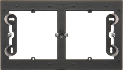 Изображение Kontakt-Simon Simon 54 Premium Puszka natynkowa 2-krotna do ramek PREMIUM. Gboko 35 mm czarny mat DPN2/49