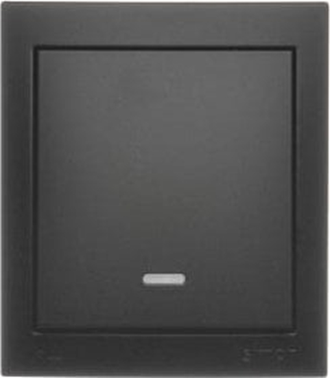 Picture of Kontakt-Simon Simon Aquaclick cznik jednobiegunowy z podwietleniem, 10 AX, 250 V czarny ACW1L/49