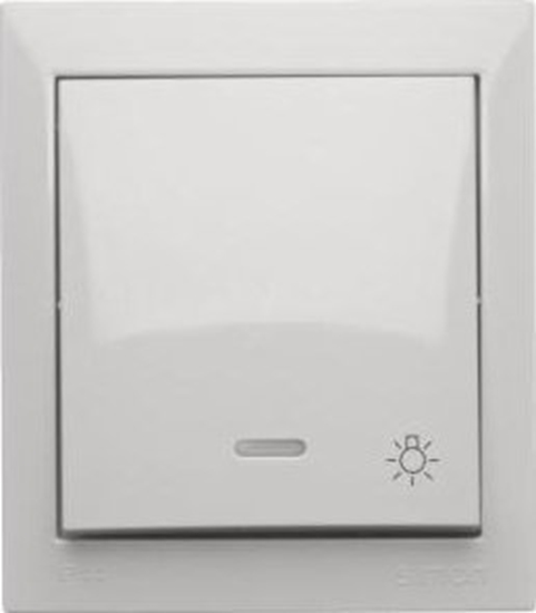 Picture of Kontakt-Simon Simon Aquaclick Przycisk wiato z podwietleniem, 10 AX, 250 V biay ACS1L/11