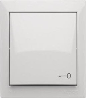 Attēls no Kontakt-Simon Simon Aquaclick Przycisk zwierny z piktogramem klucza, 10 AX, 250 V biay ACPK1/11