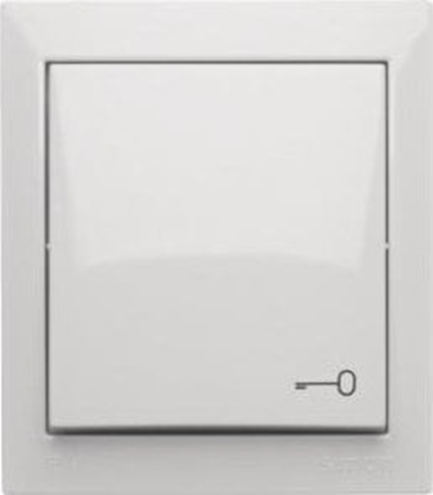 Picture of Kontakt-Simon Simon Aquaclick Przycisk zwierny z piktogramem klucza, 10 AX, 250 V biay ACPK1/11