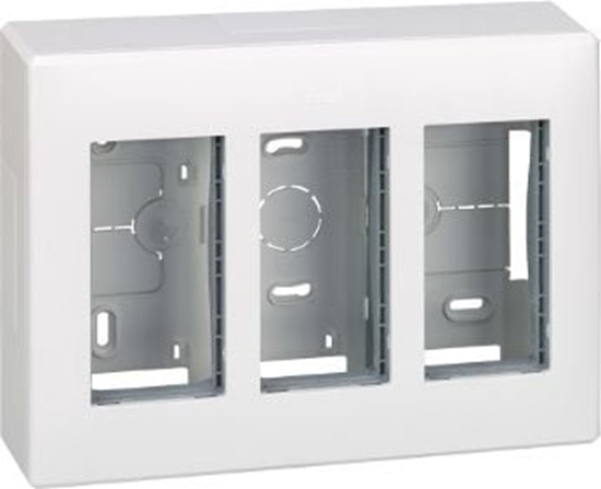 Picture of Kontakt-Simon Simon Connect Obudowa natynkowa S500 3-moduowa, 6x K45 kompletna czysta biel (51000003-030)
