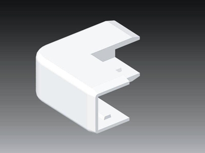 Attēls no Kopos Pokrywa narona zewntrzna LHD 40 x 20mm biaa (8636)