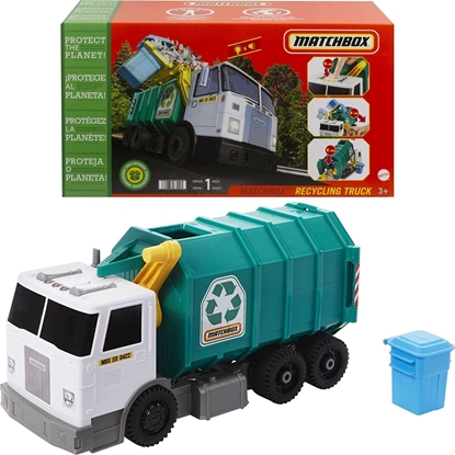 Picture of Kosz na mieci Mattel Matchbox dua mieciarka do recyklingu wiato/dwik + kosz na mieci